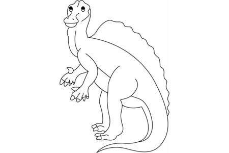 Coloriage Ouranosaurus – 10doigts.fr